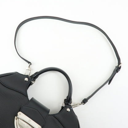 Louis Vuitton Montaigne Sac Epi Leather, Black, Leather, Handbag
