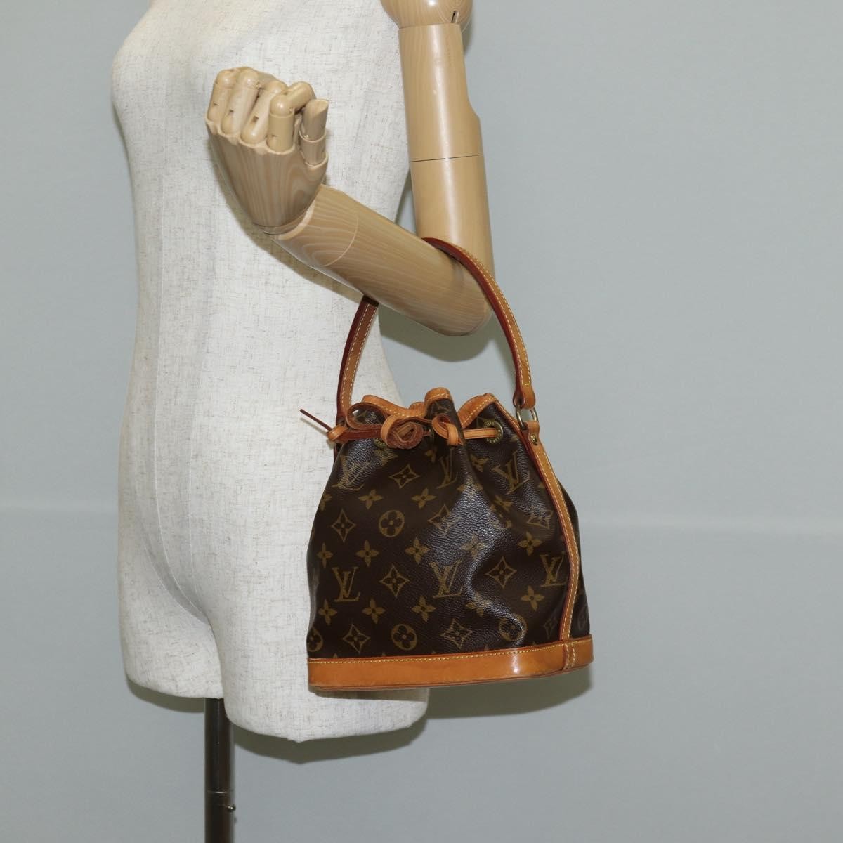 Louis Vuitton Petit Noe NM Monogram Canvas, Brown, Canvas, Handbag