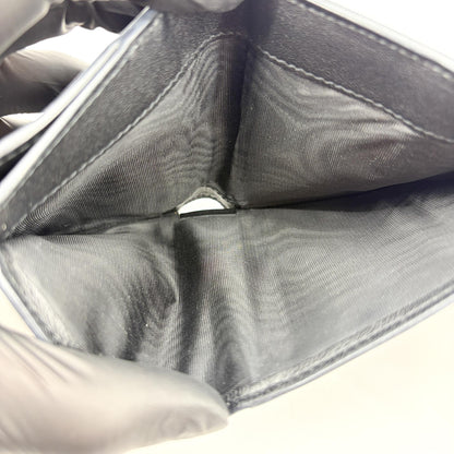 Christian Dior Saddle Lotus Leather, Black, Leather, Wallet