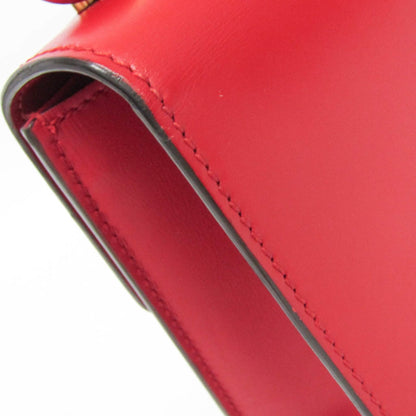 Gucci Sylvie Leather, Red, Leather, Shoulder Bag