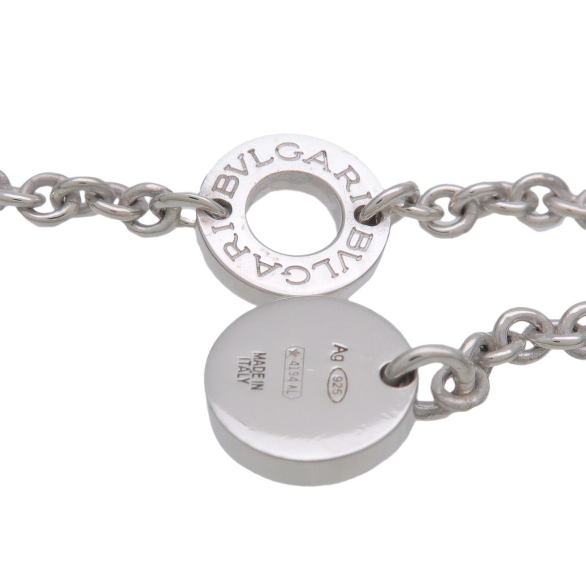 Bvlgari B.Zero1 Save the Children Pendant Sterling Silver with Ceramic, Silver, Sterling Silver, Necklace