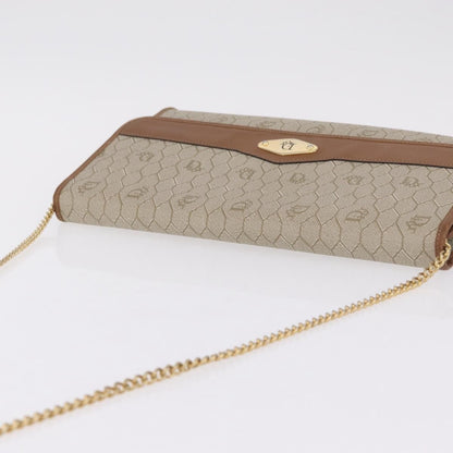 Christian Dior Vintage Honeycomb Canvas, Beige, Canvas, Shoulder Bag