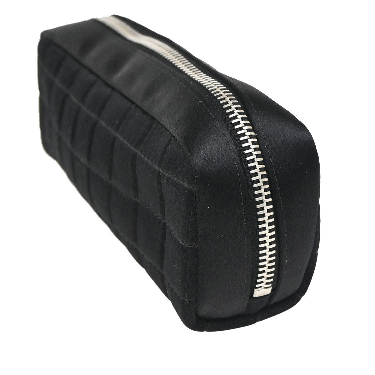 Chanel Chocolate Bar Clutch Nylon, Black, Nylon, Clutch