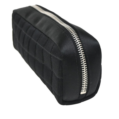 Chanel Chocolate Bar Clutch Nylon, Black, Nylon, Clutch