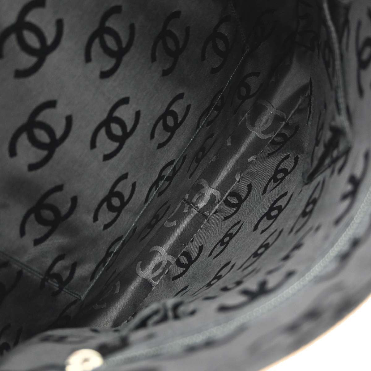 Chanel Cambon Crossbody Bag Calfskin Leather, Beige, Leather, Shoulder Bag