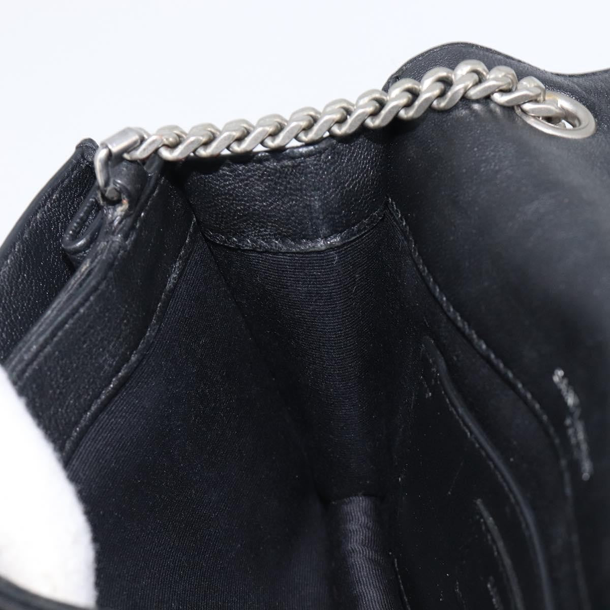 Saint Laurent Kate Box Leather, Black, Leather, Handbag