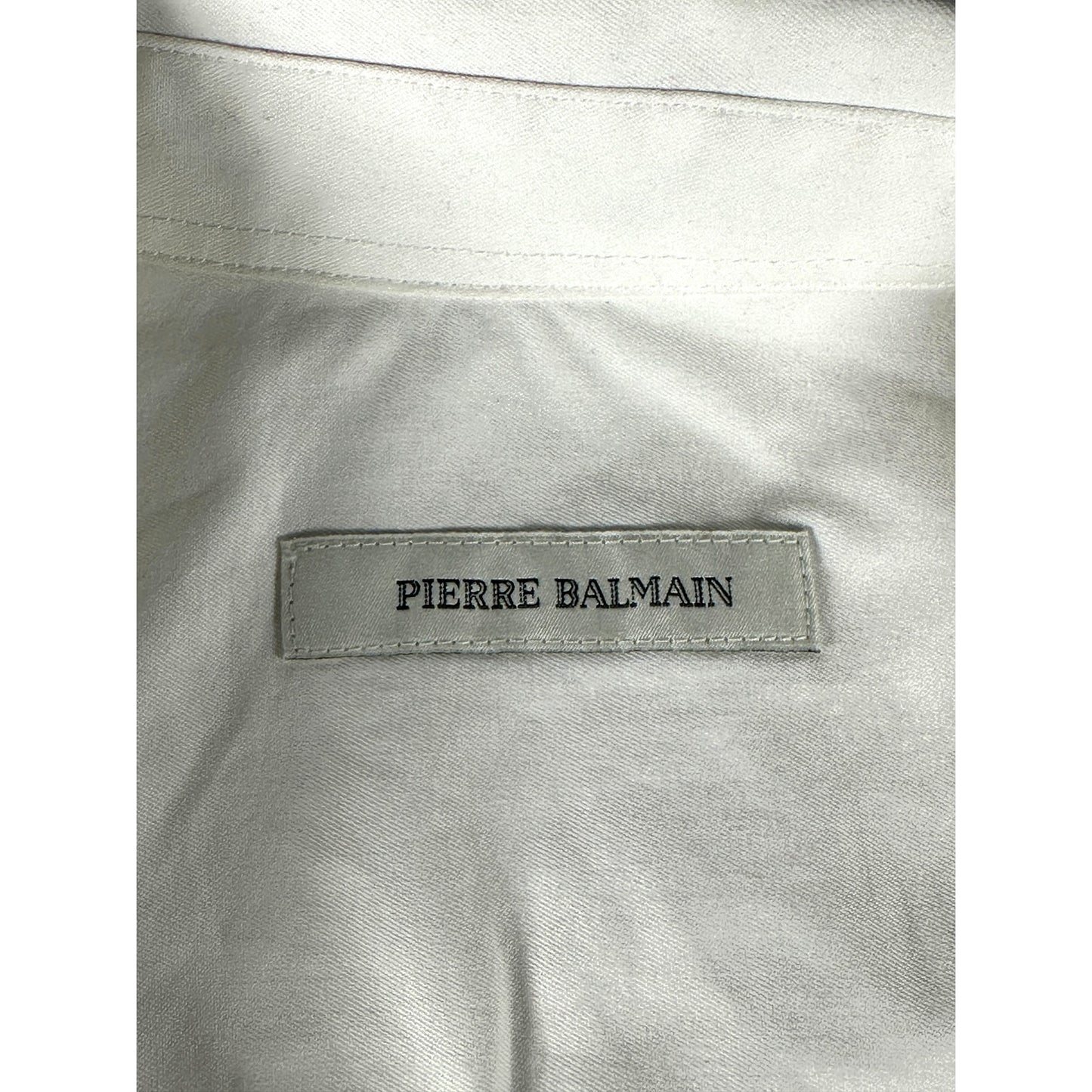 PIERRE BALMAN Button Down Cropped Shirt