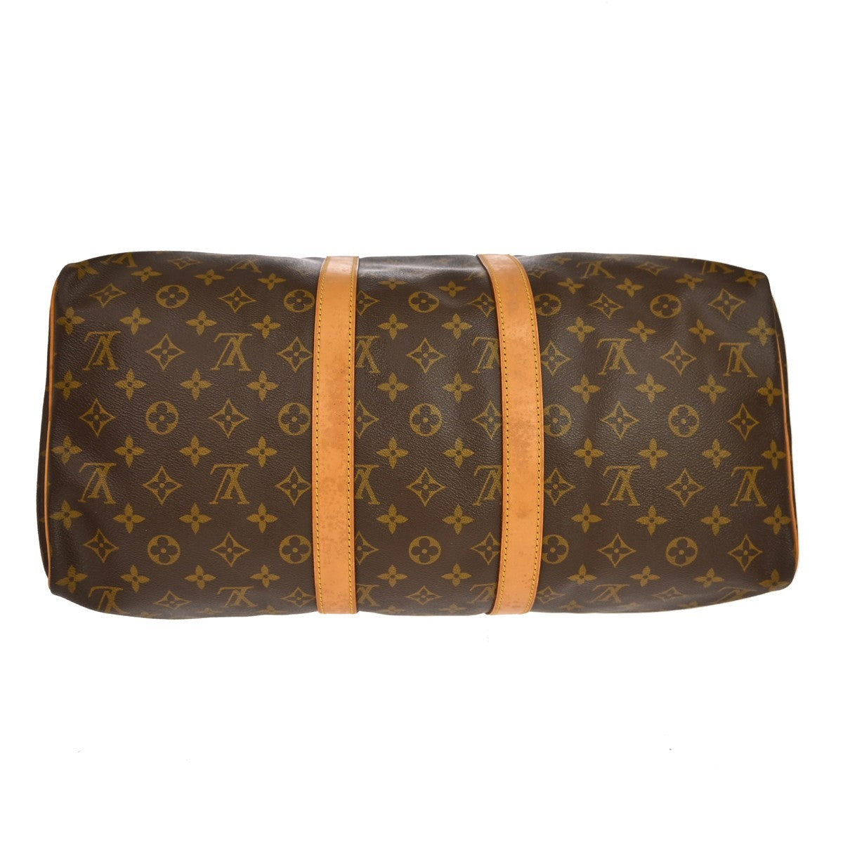 Louis Vuitton Keepall Monogram, Brown, Canvas, Travel Bag