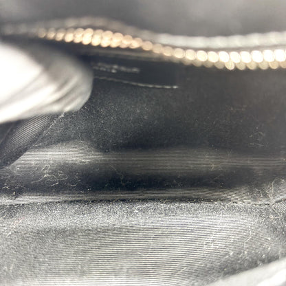 Saint Laurent Loulou Matelasse Chevron Leather, Black, Leather, Shoulder Bag