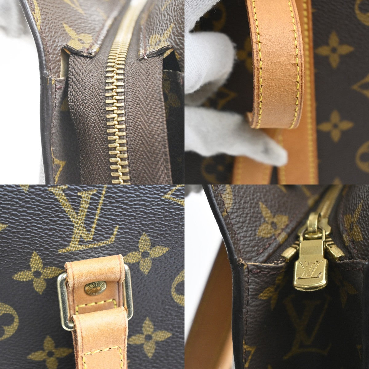 Louis Vuitton Babylone Monogram, Brown, Canvas, Tote Bag
