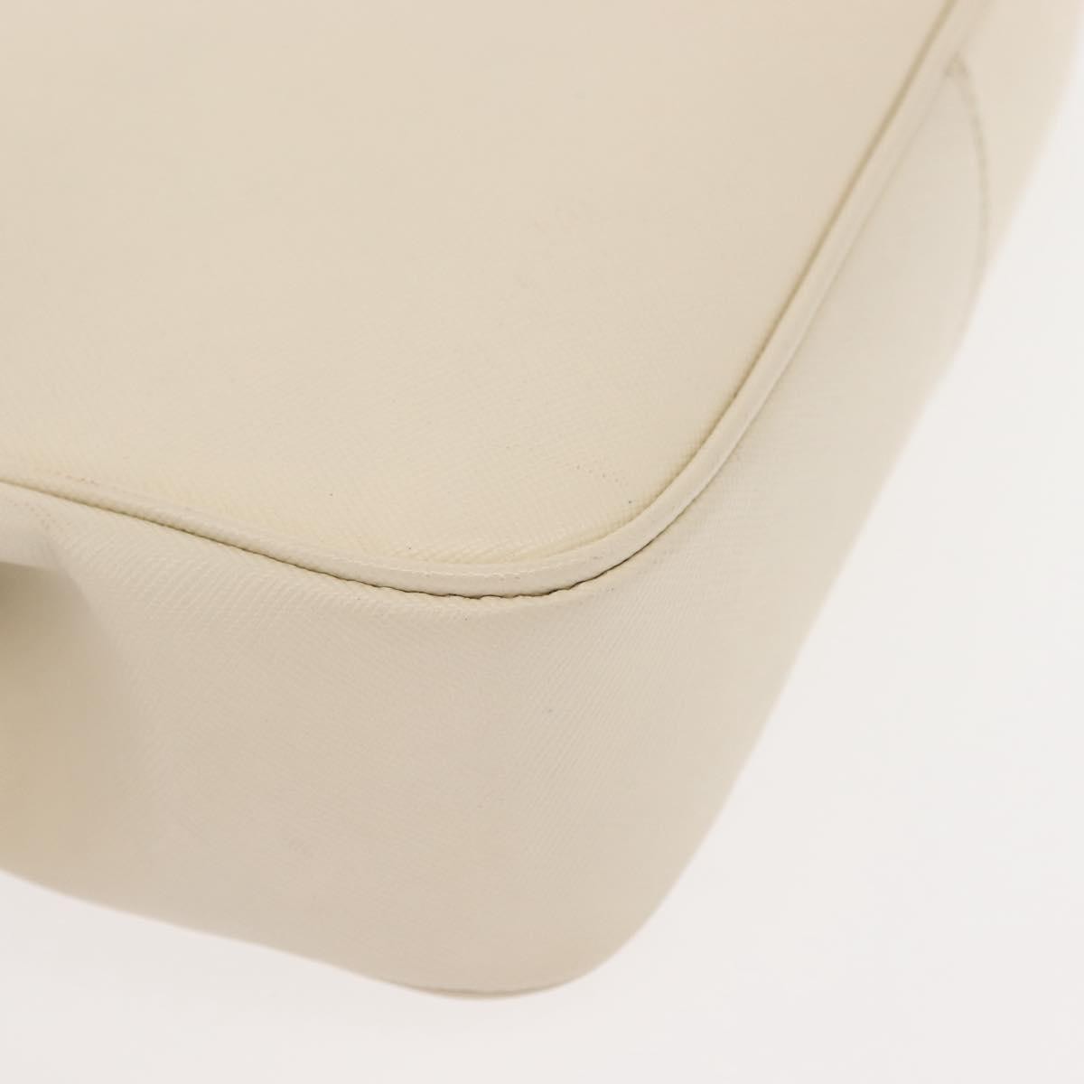 Salvatore Ferragamo Shoulder Leather, Ecru, Leather, Shoulder Bag