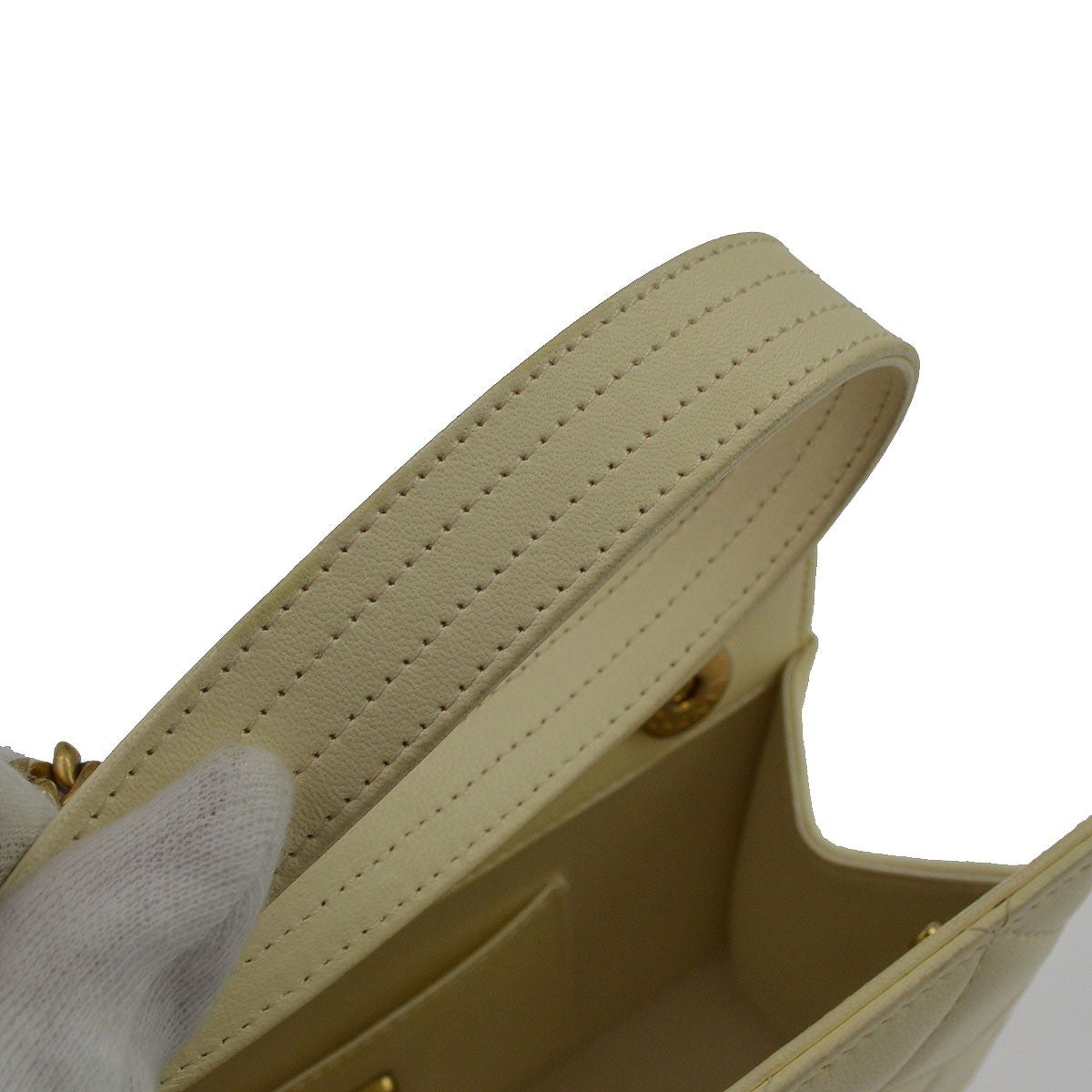Chanel Evening By The Sea Lambskin, Beige, Leather, Clutch