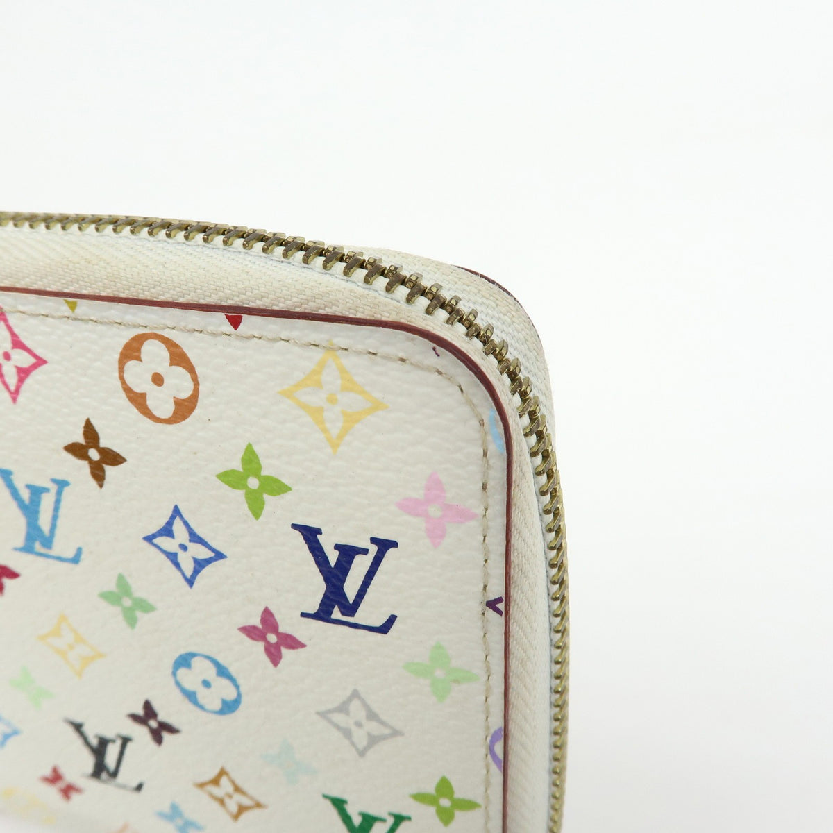 Louis Vuitton Zippy Monogram Multicolor, White, Canvas, Wallet