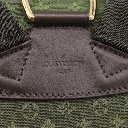 Louis Vuitton Vintage Montsouris Mini Lin, Khaki, Canvas, Backpack