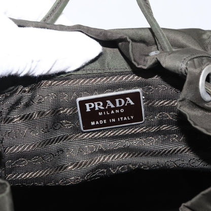 Prada Front Pocket Tessuto, Khaki, Nylon, Backpack