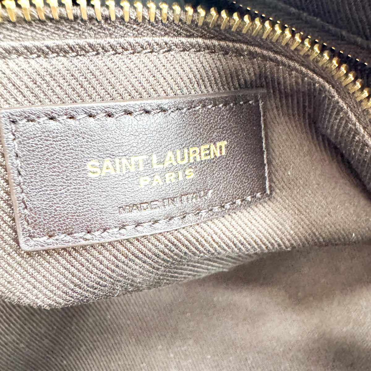 Saint Laurent Le Monogramme Monogram All Over Coated Canvas and Leather, Black, Canvas, Shoulder Bag