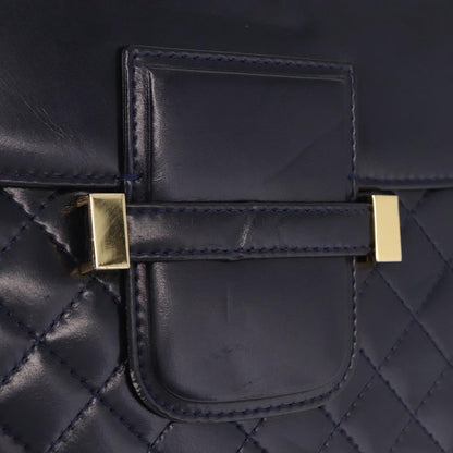 Saint Laurent Vintage Shoulder bag Leather, Navy, Leather, Shoulder Bag