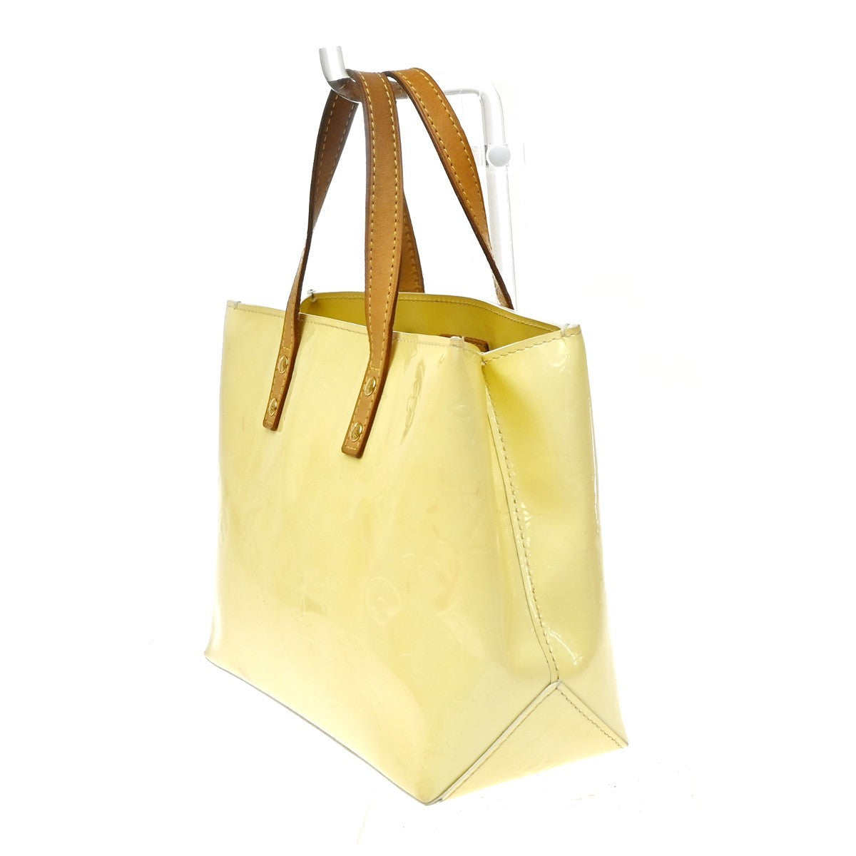 Louis Vuitton Robert Wilson Reade Vernis, Yellow, Patent Leather, Tote Bag