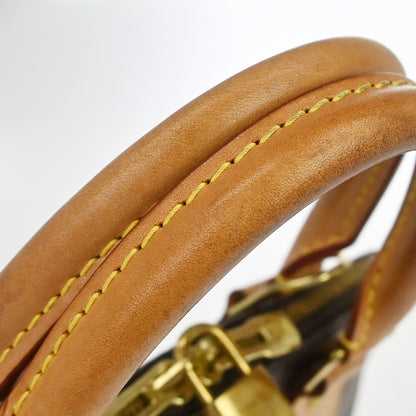 Louis Vuitton Alma Monogram, Brown, Canvas, Handbag