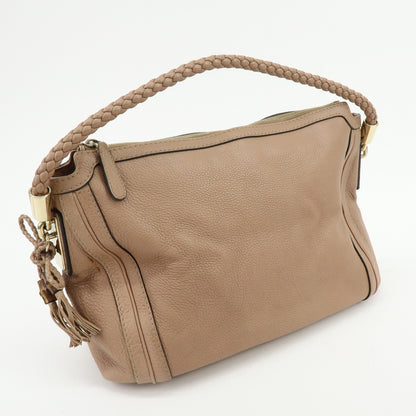 Gucci Bella Hobo Leather, Pink, Leather, Shoulder Bag