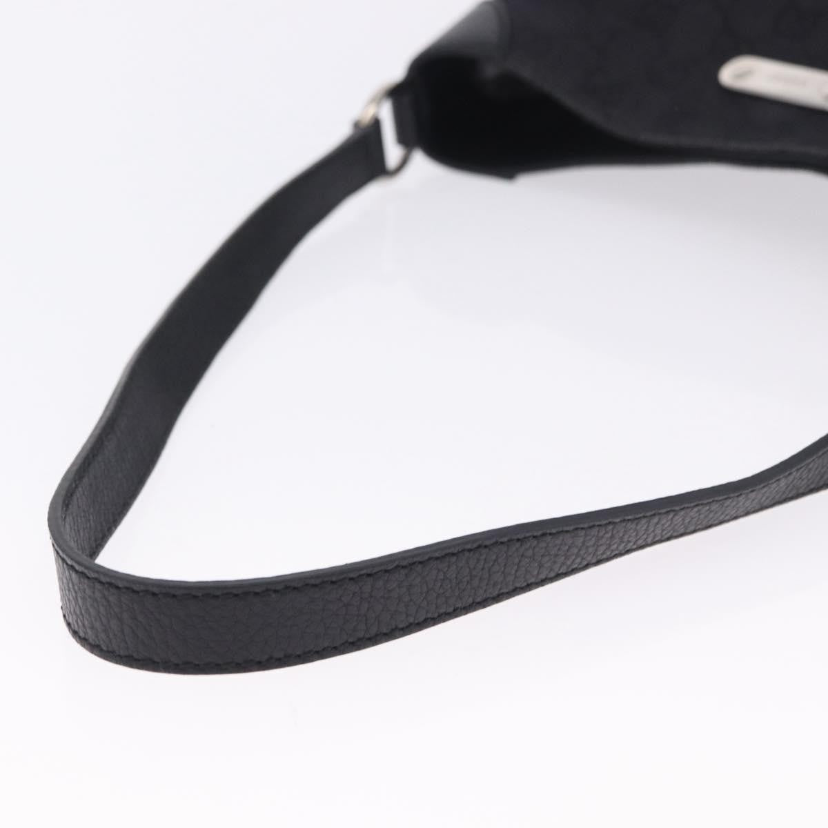 Gucci Original Messenger GG Canvas and leather, Black, Canvas, Shoulder Bag