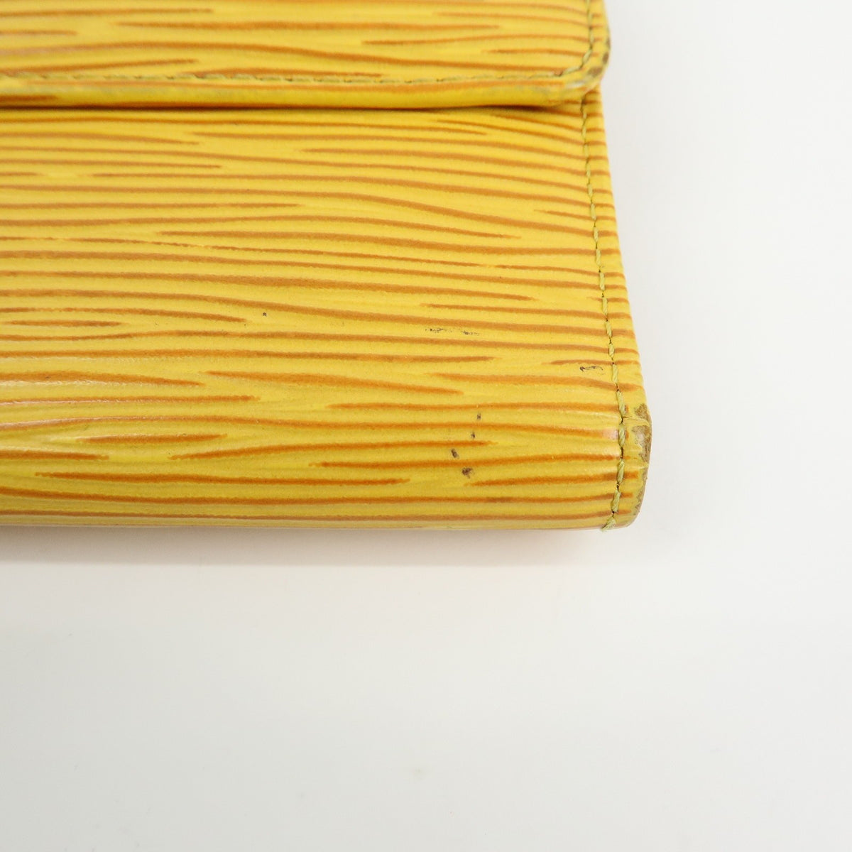 Louis Vuitton Porte Tresor International Epi Leather, Yellow, Leather, Wallet