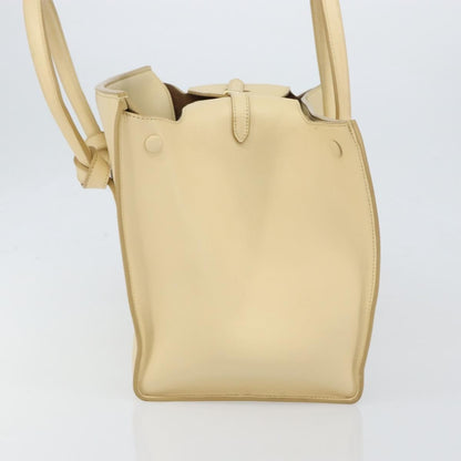 Celine Tie Tote Leather, Beige, Leather, Tote Bag