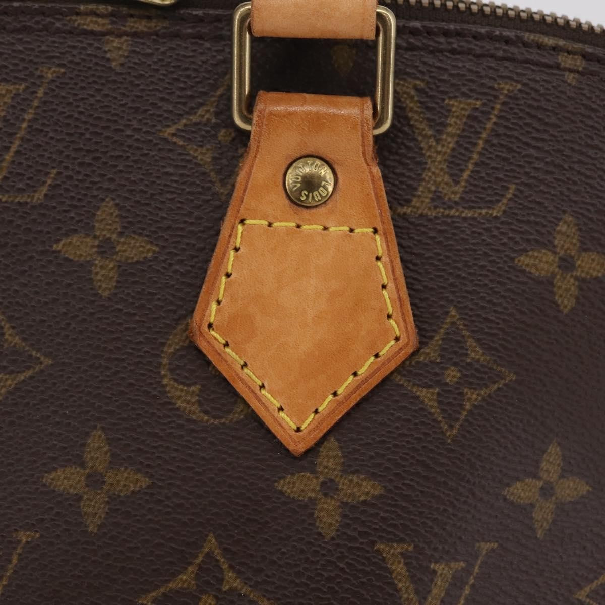 Louis Vuitton Alma Monogram Canvas, Brown, Canvas, Handbag