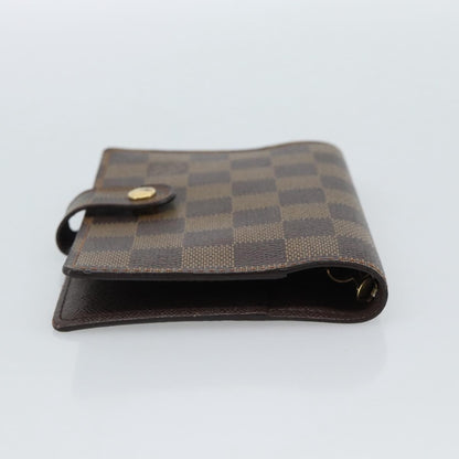 Louis Vuitton Ring Agenda Cover Damier, Brown, Canvas, Briefcase