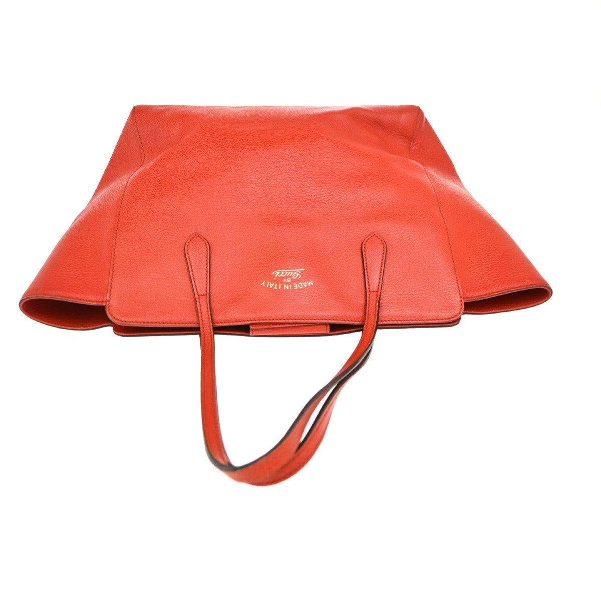 Gucci Swing Tote Leather, Red, Leather, Tote Bag