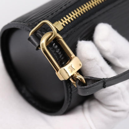 Louis Vuitton Soufflot Pochette Epi Leather, Black, Leather, Clutch