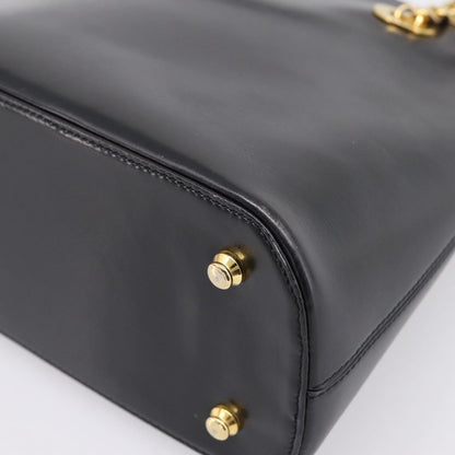 Celine Shoulder Leather, Black, Leather, Shoulder Bag