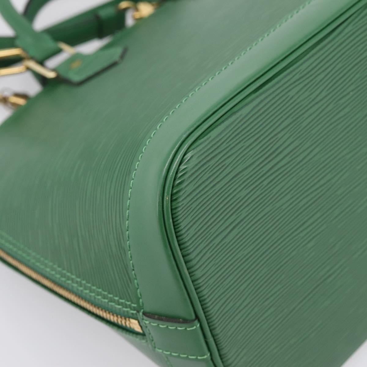 Louis Vuitton Alma Epi Leather, Green, Leather, Handbag