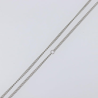Chanel CC Ball Drop Pendant Metal with Crystals, Silver, Metal, Necklace