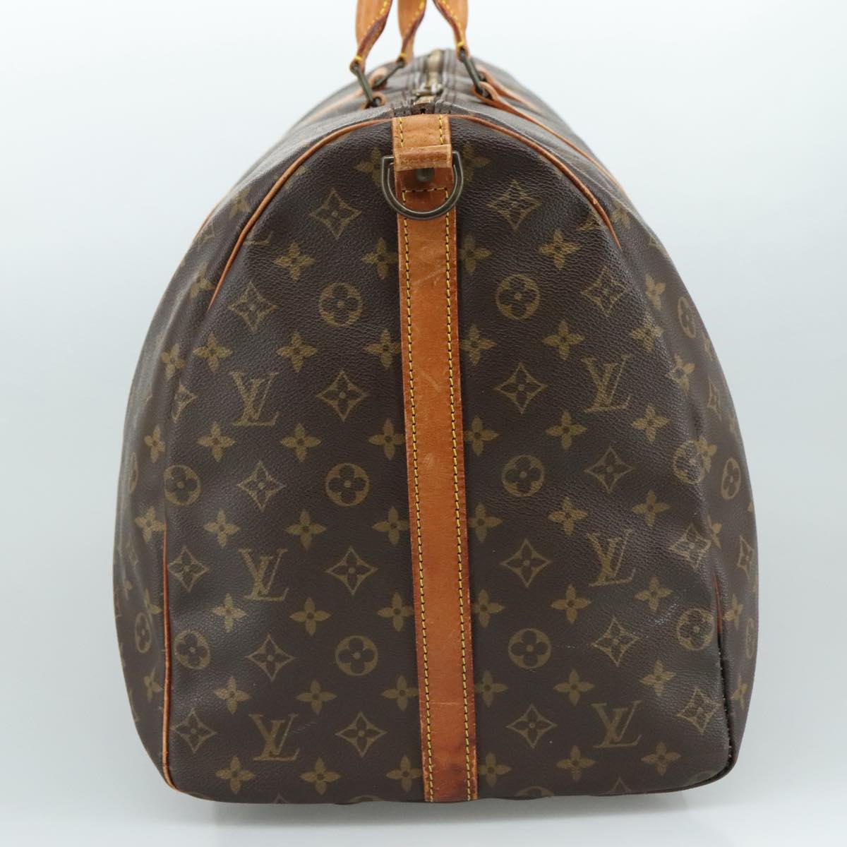 Louis Vuitton Keepall Bag Monogram Canvas, BROWN, CANVAS, Travel bag