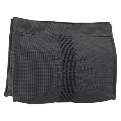 Hermes Herline Cosmetic Canvas, Gray, Canvas, Toiletry Case
