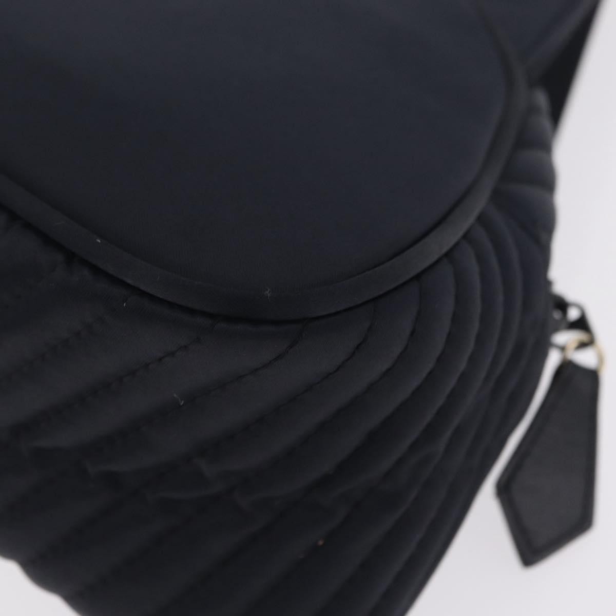 Saint Laurent Vintage Quilted Top Handle Bag Nylon, Navy, Nylon, Handbag