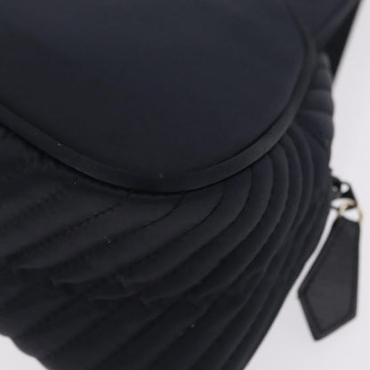 Saint Laurent Vintage Quilted Top Handle Bag Nylon, Navy, Nylon, Handbag