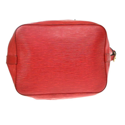 Louis Vuitton Petit Noe Epi Leather, Red, Leather, Handbag