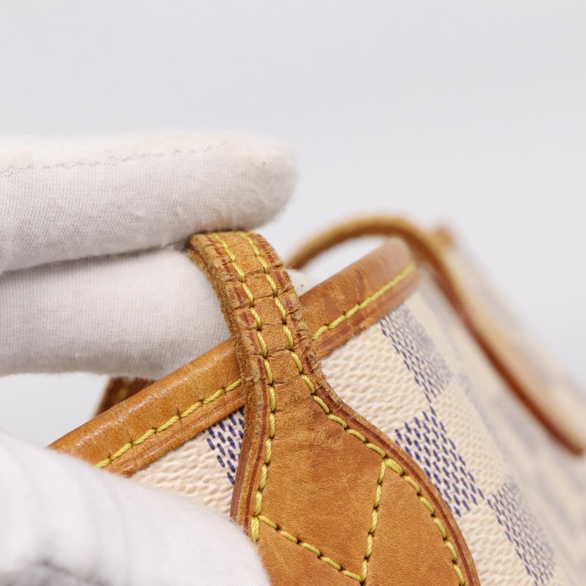 Louis Vuitton Neverfull Damier, Beige, Canvas, Tote Bag