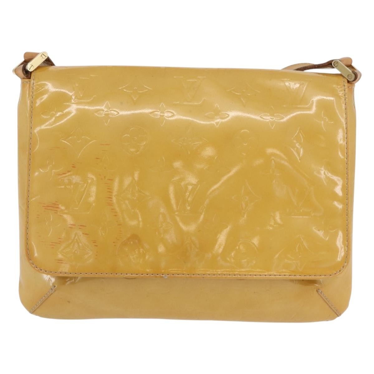 Louis Vuitton Thompson Street Monogram Vernis, Beige, Patent Leather, Shoulder Bag