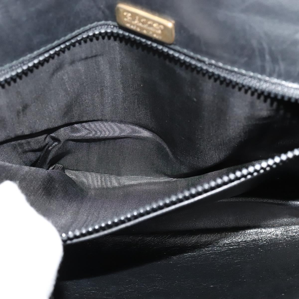 Bally Vintage Leather, Black, Leather, Shoulder Bag