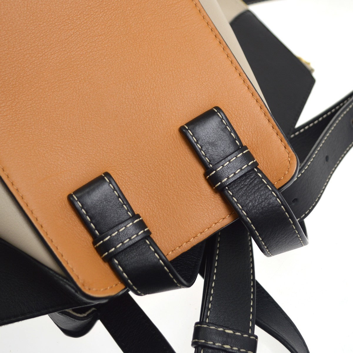 Loewe Hammock Leather, Brown, Leather, Handbag