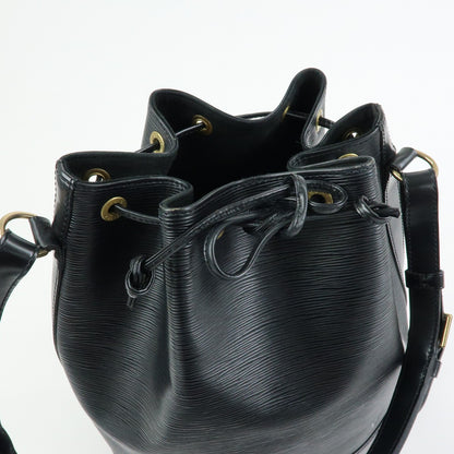 Louis Vuitton Noe Epi Leather, Black, Leather, Shoulder Bag