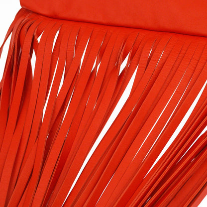 Bottega Veneta The Fringe Leather, Red, Leather, Clutch