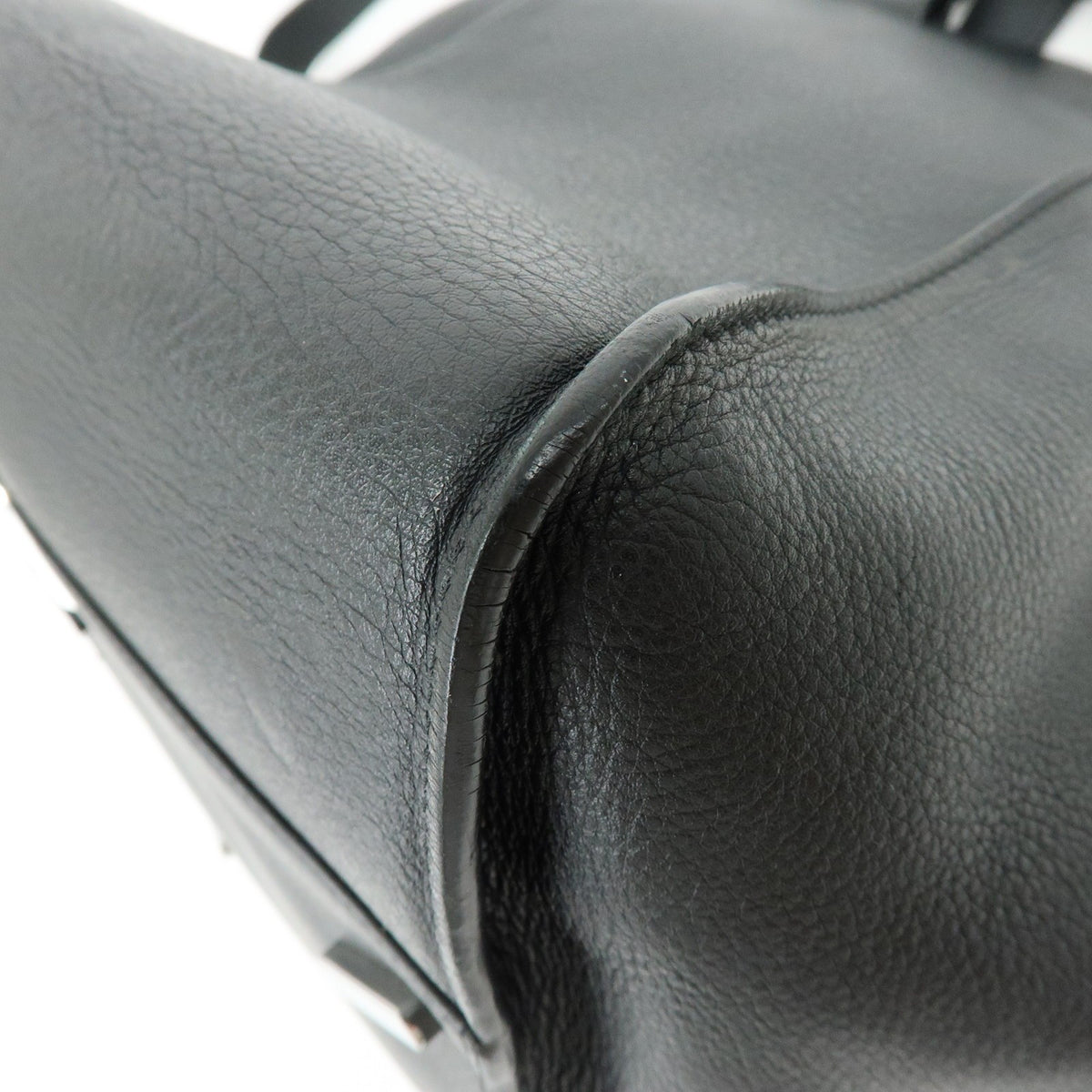 Loewe Hammock Leather, Black, Leather, Handbag