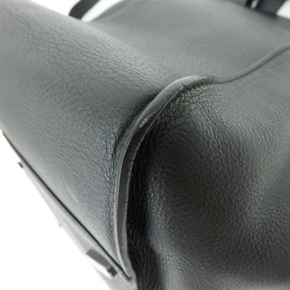 Loewe Hammock Leather, Black, Leather, Handbag