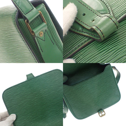 Louis Vuitton Cartouchiere Epi Leather, Green, Leather, Handbag