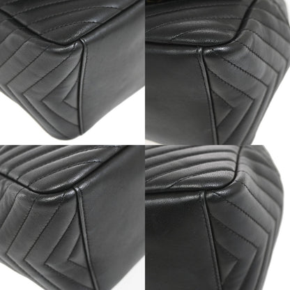 Saint Laurent Joe Bucket Matelasse Chevron Leather, Black, Leather, Handbag