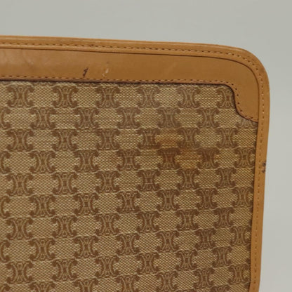 Celine Macadam Pochette Clutch, Beige, PVC, Clutch